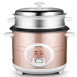 4L炊飯器多機能蒸し器ブラッククリスタル焦げ付き防止インナーライナー700W(中古品)