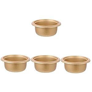 OUNONA 4Pcs ゴールデン アルミ インテリア アクセサリー ライナー L ホー (中古品)