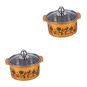 Amosfun 2Pcs ステーキ 多目的 携帯 ホット しゃぶ フォンデュ 加熱 グラス(中古品)