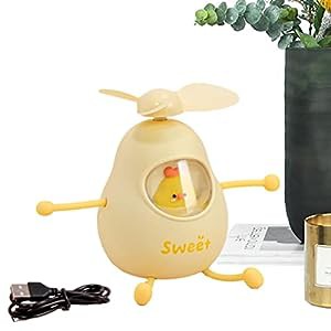 かわいいミニ扇風機 | ハンドヘルドポータブルミニファン - シリコン電話ホ(中古品)