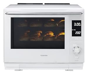 東芝 過熱水蒸気オーブンレンジ 石窯ドーム 30L 300℃ 2段調理 ER-XD3000(W(中古品)