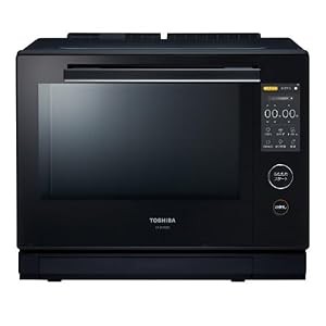 TOSHIBA 東芝過熱水蒸気オーブンレンジ 石窯ドーム 30L グランブラック ER-(中古品)