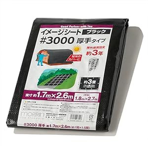 モリリン] ブルーシート イメージシートブルー #3000 厚手 1.8×1.8m ポリカーボネートハトメ 怪しい 使用