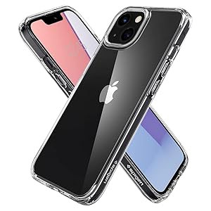 Spigen iPhone13ケース クリア ウルトラ・ハイブリッド ACS03527(中古品)