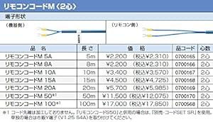 【0700170】ノーリツ 給湯器 関連部材 リモコンコードM 50 長さ:50m [2心](中古品)