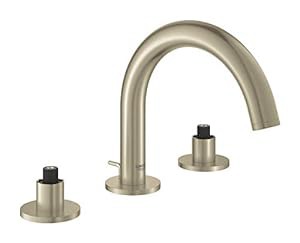 GROHE 20072EN3 Atrio 浴室用蛇口 8インチ 幅広 2ハンドル Sサイズ つや消 (中古品)