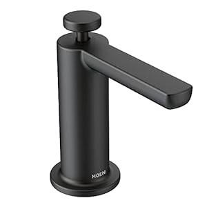 Moen S3947BL モダンデッキマウントキッチンソープディスペンサー シンク上(中古品)