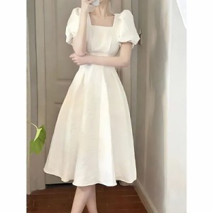 韓国ファッションドレス プリーツ ワンピ レディースワンピース ロングワンピース ワンピース 乙女 Tシャツワンピース ドレス