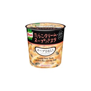 〔まとめ買い〕味の素 クノール スープDELI たらこクリームスープパスタ（豆乳仕立て） 44.7g×24カップ（6カップ×4ケース）〔代引不可