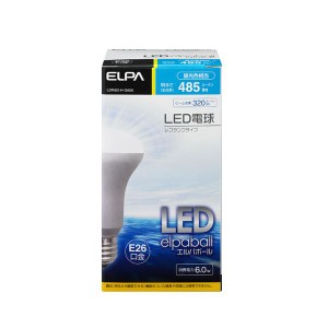 （まとめ） ELPA LED電球 レフ球形 40W E26 昼光色 LDR6D-H-G600 〔×2セット〕〔代引不可〕