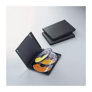 (まとめ)エレコム DVDトールケース CCD-DVD08BK〔×10セット〕〔代引不可〕