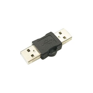 (まとめ)変換名人 USB中継 A(オス)-A(オス) USBAA-AA〔×20セット〕〔代引不可〕