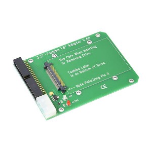 (まとめ)変換名人 1.8"HDD→3.5"HDD変換(固定) IDE-18A35AF〔×3セット〕〔代引不可〕