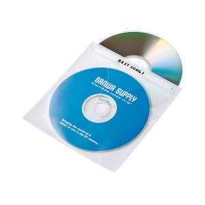 (まとめ)サンワサプライ DVD・CD不織布ケース(ホワイト) FCD-FN100WN〔×5セット〕〔代引不可〕
