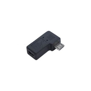 (まとめ)変換名人 変換プラグ USB mini5pin→microUSB 右L型 USBM5-MCRLF〔×20セット〕〔代引不可〕
