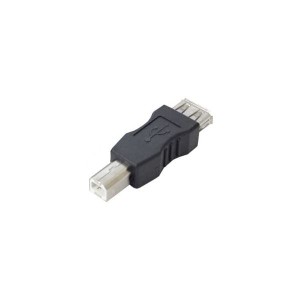 (まとめ)変換名人 変換プラグ USB A(メス)→USB B(オス) USBAB-BA〔×20セット〕〔代引不可〕