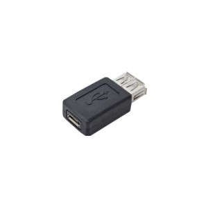 (まとめ)変換名人 変換プラグ USB A(メス)→microUSB(メス) USBAB-MCB〔×20セット〕〔代引不可〕