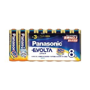 パナソニック（家電） エボルタ乾電池 単3形 8本パック LR6EJ/8SW〔代引不可〕