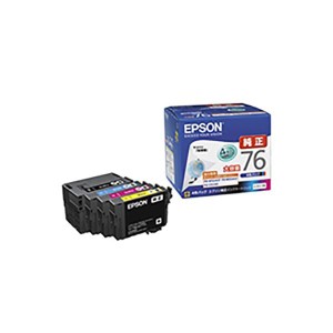 (業務用3セット) 〔純正品〕 EPSON エプソン インクカートリッジ 〔IC4CL76 4 色〕 大容量〔代引不可〕