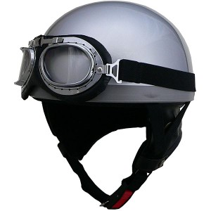 リード工業 （LEAD） ハーフヘルメット CR750 シルバー フリー〔代引不可〕