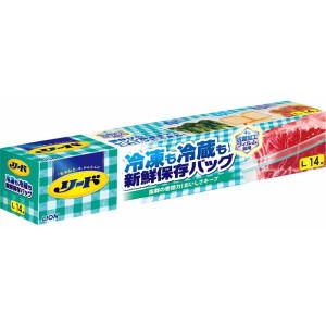 （まとめ）ライオン リード冷凍も冷蔵も新鮮保存バッグ Lサイズ 〔×5点セット〕〔代引不可〕