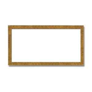 〔長方形額〕木製額 縦横兼用額 前面アクリル仕様 金（銀）長方形額（600×300mm）金柄紋〔代引不可〕