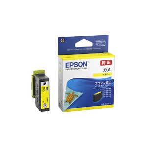 （まとめ）〔純正品〕 EPSON KAM-Y インクカートリッジ カメ イエロー〔×10セット〕〔代引不可〕