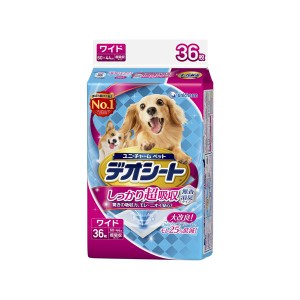 （まとめ）デオシート しっかり超吸収無香消臭タイプ ワイド 36枚〔×6セット〕〔ペット用品・犬用〕〔代引不可〕