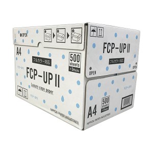 (まとめ) 日本製紙 FCP-UPII A4FCP-UP2-A4 1箱(2500枚:500枚×5冊) 〔×5セット〕〔代引不可〕