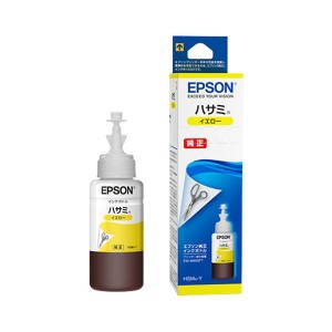 (まとめ) エプソン インクボトル ハサミ イエロー70ml HSM-Y 1個 〔×10セット〕〔代引不可〕