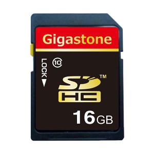 (まとめ) Gigastone SDHCカード16GB class10 GJS10/16G 1枚 〔×10セット〕〔代引不可〕