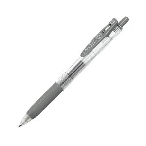 (まとめ) ゼブラ ゲルインクボールペン サラサクリップ 0.5mm グレー JJ15-GR 1本 〔×100セット〕〔代引不可〕