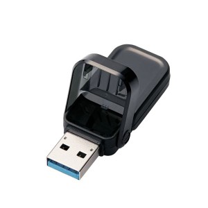 エレコム USBメモリー USB3.1（Gen1）対応 フリップキャップ式 64GB ブラック MF-FCU3064GBK〔代引不可〕