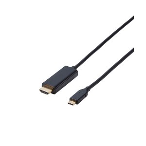 エレコム 変換ケーブル Type-C-HDMI 2.0m ブラック CAC-CHDMI20BK〔代引不可〕