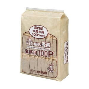 伊勢惣 釜煎り麦茶 業務用 1ケース（800バッグ：100バッグ×8袋）〔代引不可〕