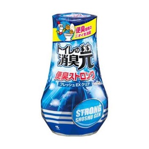 （まとめ）小林製薬 トイレの消臭元 便臭ストロングフレッシュEXクリア 400ml 1個〔×20セット〕〔代引不可〕