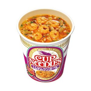 （まとめ）日清食品 カップ ヌードルトムヤムクンヌードル 75g 1ケース（12食）〔×4セット〕〔代引不可〕