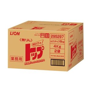 （まとめ）ライオン 無リントップ 業務用8kg（4kg×2袋）1箱〔×3セット〕〔代引不可〕