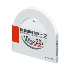 （まとめ）コクヨ 両面紙粘着テープ10mm×20m T-210 1セット（10巻）〔×3セット〕〔代引不可〕