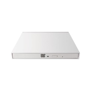 エレコム DVDドライブ/USB2.0/薄型/オールインワンソフト付/ホワイト LDR-PMK8U2VWH〔代引不可〕