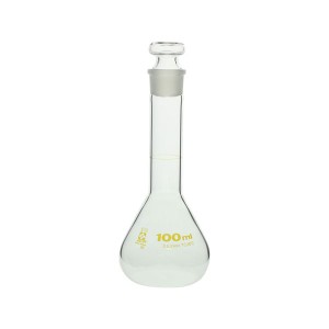 メスフラスコ 短形 100mL 〔023080-100〕〔代引不可〕