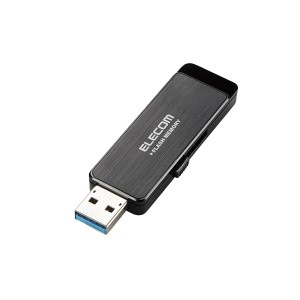エレコム USB3.0ハードウェア暗号化USBメモリ 16GB ブラック MF-ENU3A16GBK 1個〔代引不可〕
