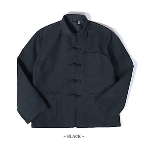 モールスキンチャイナジャケット ブラック 3（XLサイズ）〔代引不可〕