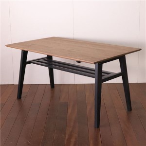 ダイニングテーブル 食卓テーブル 幅140cm ブラック 木製 組立品 リビング ダイニング キッチン インテリア家具〔代引不可〕