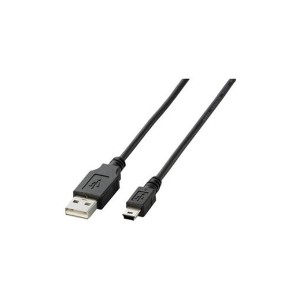 （まとめ）エレコム USB-MicroUSBケーブル1m U2C-M10BK〔×10セット〕〔代引不可〕