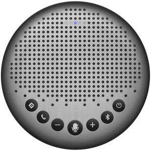 eMeet スピーカーフォン 360°集音 USB/Bluetooth対応 ノイズキャンセリングVoiceIA技術 連結可能 グレー LUNA-G LUNA-G〔代引不可〕