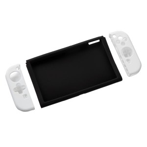 Digio2 SWITCH 有機ELモデル用 シリコンカバー セパレートタイプ ホワイト SZC-SWE04W〔代引不可〕