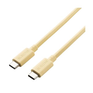 エレコム USB4ケーブル(認証品、USB Type-C(TM) to USB Type-C(TM)) イエロー USB4-APCC5P08YL〔代引不可〕