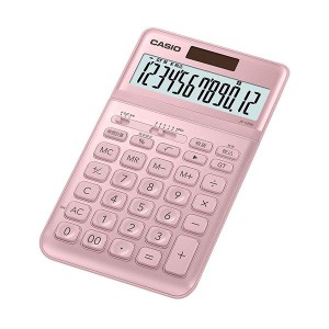 カシオ計算機 CASIO スタイリッシュ電卓 ジャストタイプ12桁 ピンク JF-S200-PK-N〔代引不可〕