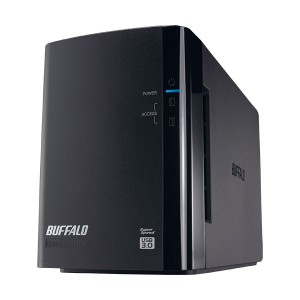 バッファロー ドライブステーションミラーリング機能搭載 外付けHDD USB3.0用 2ドライブ 6TB HD-WL6TU3/R1J 1台〔代引不可〕